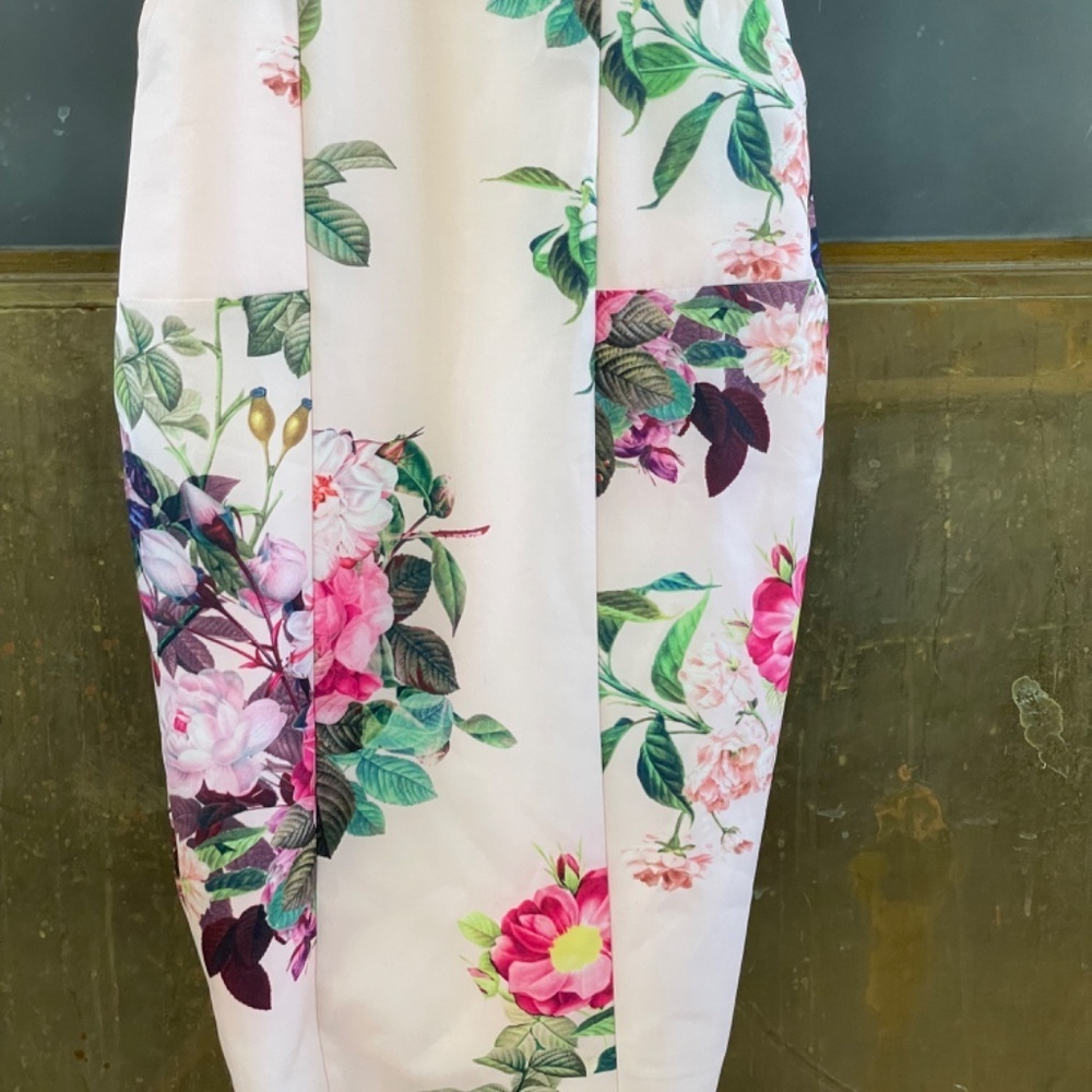 Airlie Floral Midi Dress NWT Revolve Wedding Guest Pink XS Strappy - Picture 10 of 13